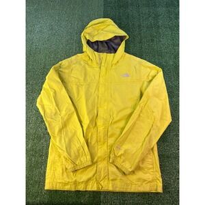 The North Face Neon Green‎ DryVent Hooded Rain Jacket Boys XL Outdoor